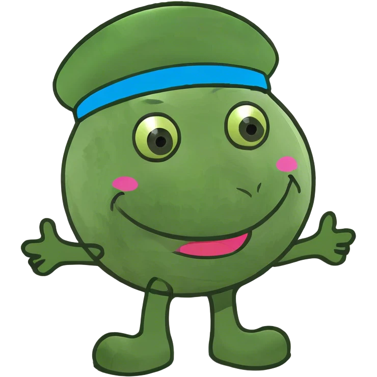 Smiley face with feet emoji