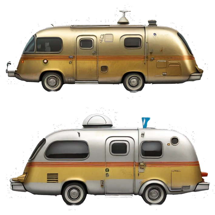  Side shot 1973 caravan C-3PO tarnished from space with rear wing  emoji