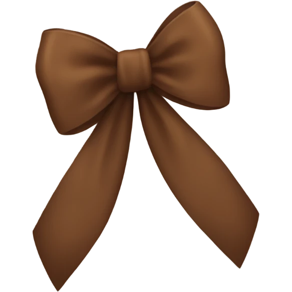 Brown bow emoji
