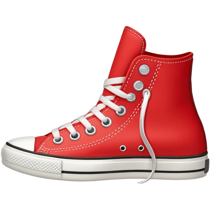 red converse shoe emoji