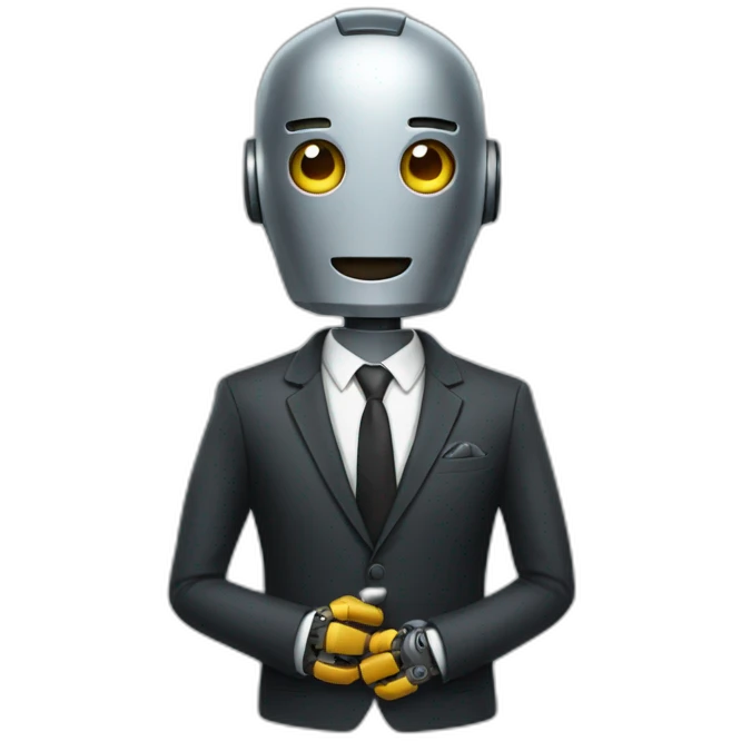 robot in a suit emoji