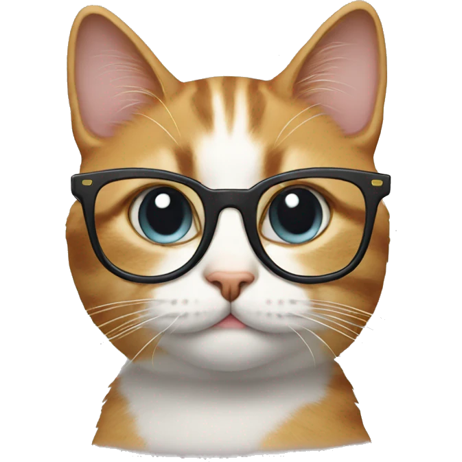 Cat with glasses emoji