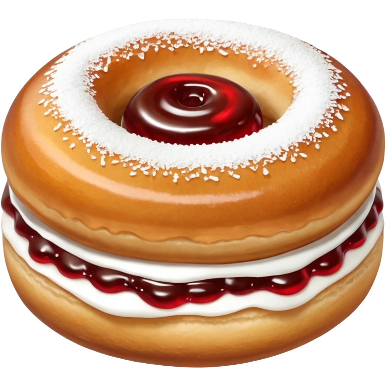 Sufganiyah Jelly doughnut emoji