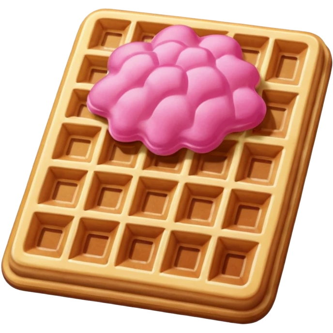 color pink waffle emoji