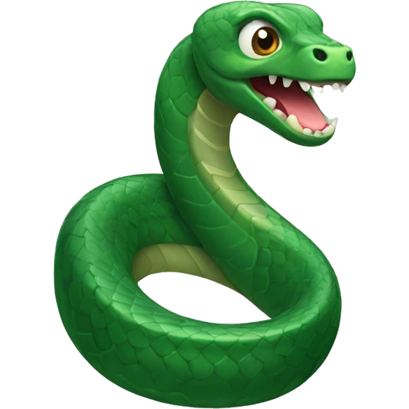 snake as a sea serpent emoji