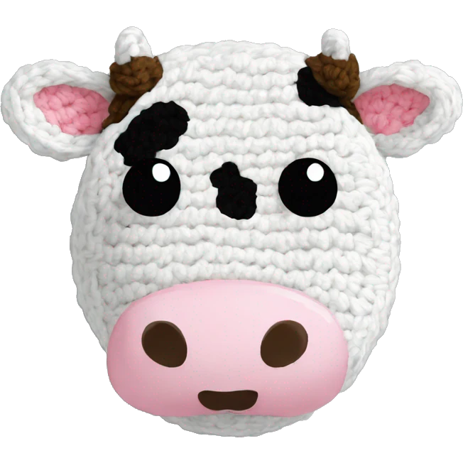 cow crochet emoji