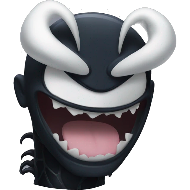 
venom is smiling widely emoji