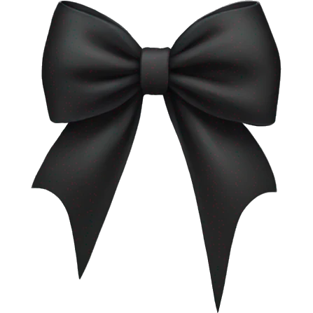 Black bow  emoji