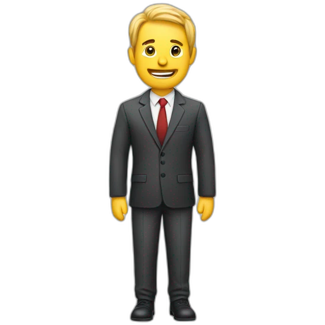 Älterer Mann im Anzug emoji