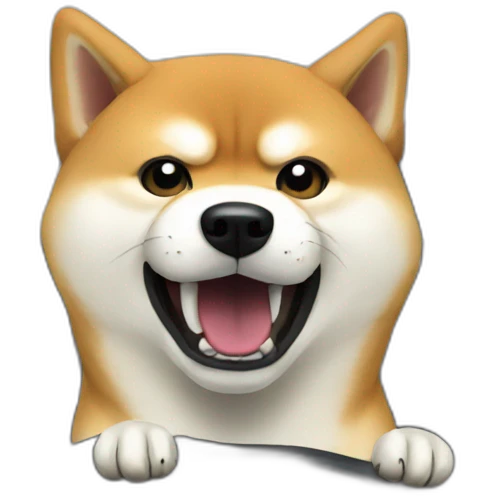 angry shiba in open car emoji