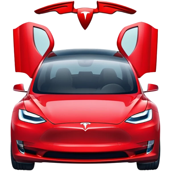 Red Tesla 3 emoji