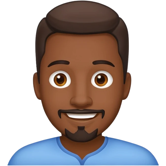 profesor de educacion fisica tez morena con barba candado feliz emoji