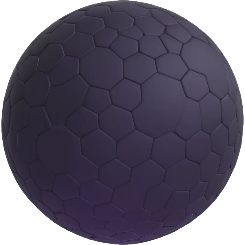 sphere with a visible tile pattern inside emoji