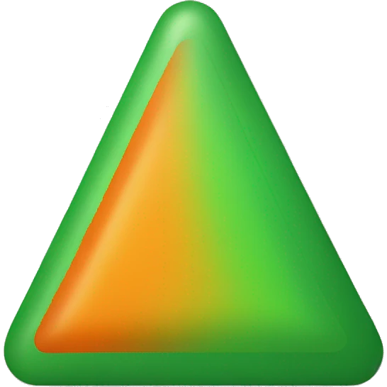 green and orange triangle emoji