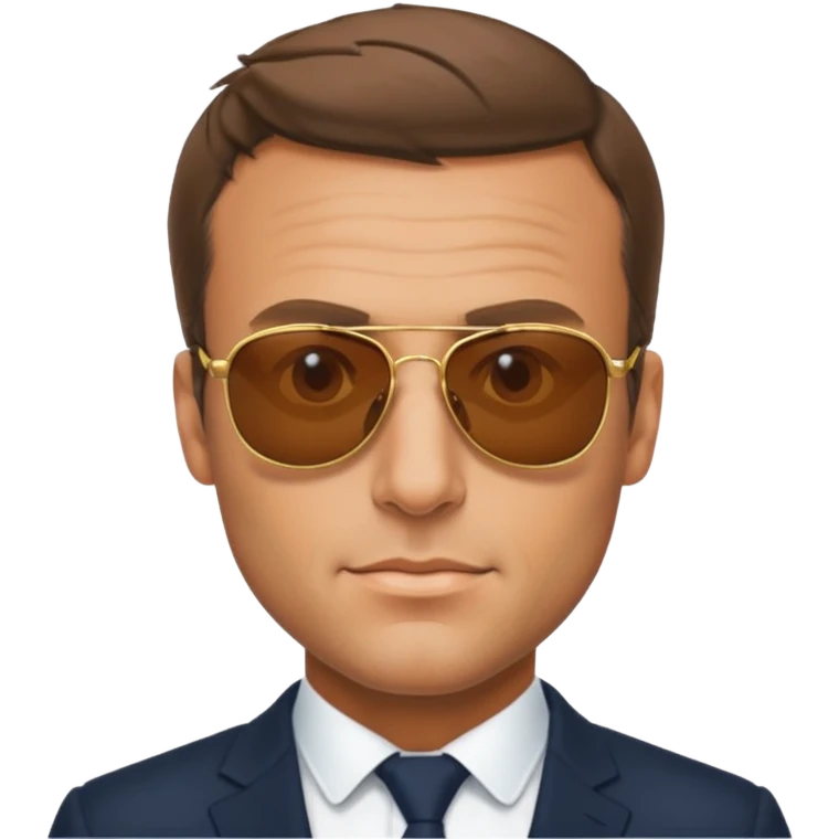 macron lunette de soleil emoji