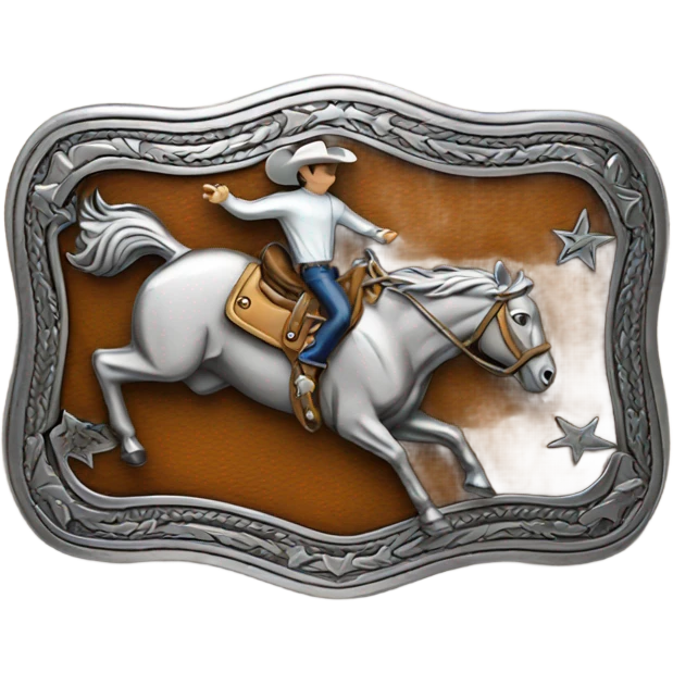 rodeo belt buckle  emoji