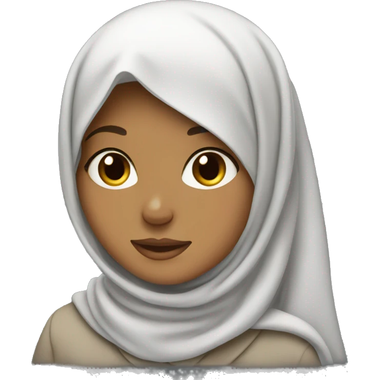 Hijab girl.  emoji