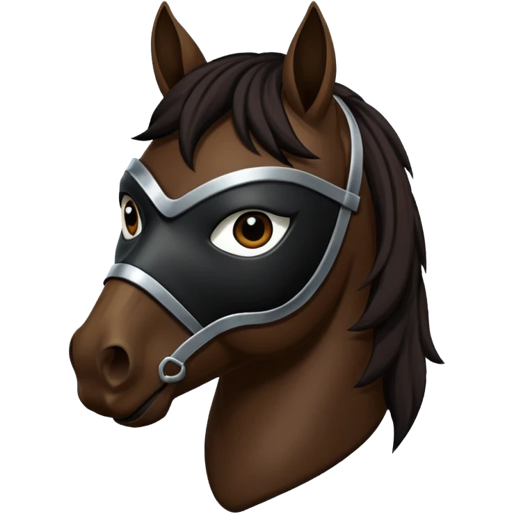 horse with black mask emoji