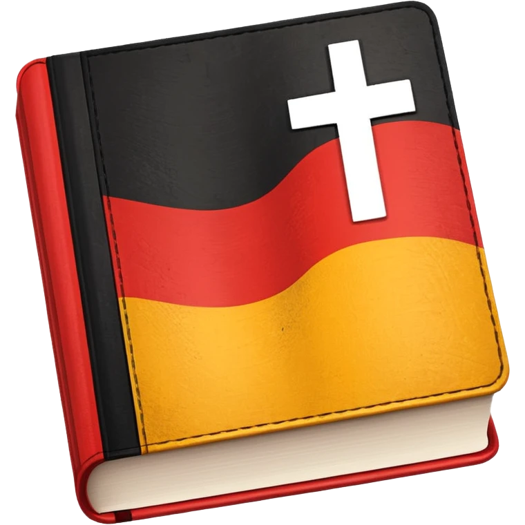 book with a check mark and German flag above it emoji