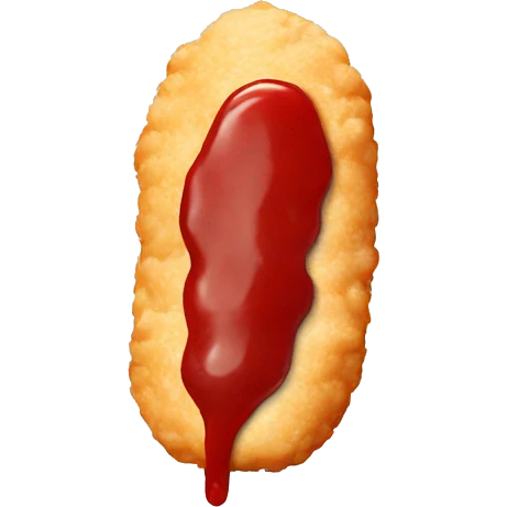 Chicken fingers and ketchup  emoji
