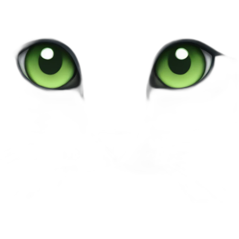 Russian blue cat with green eyes emoji