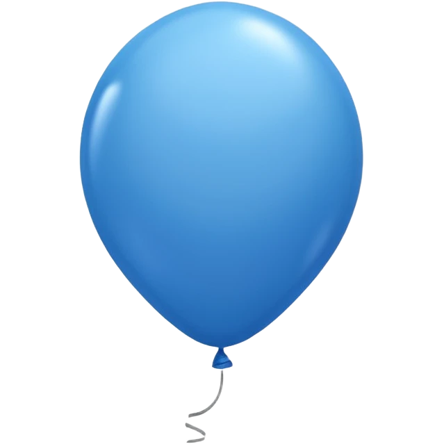 The blue balloon emoji