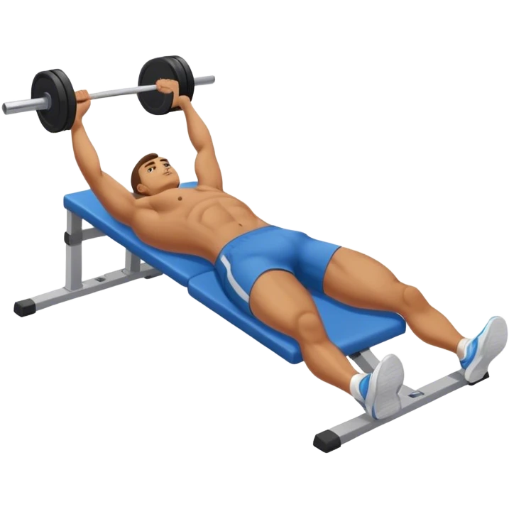 lying down man weighted glute bridges emoji