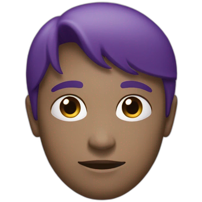 two purple circles on top of each other the one on the bottom is dark purple, the one on the top is light purple, they overlap each other and the color of the overlap is medium purple emoji