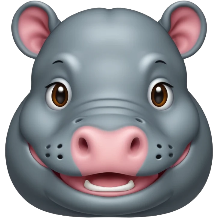 cute hippo emoji