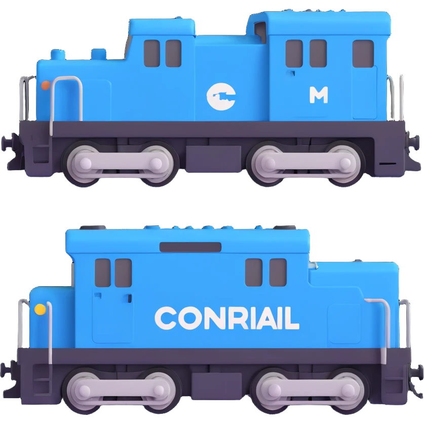 Conrail electric boxy locomotive emoji