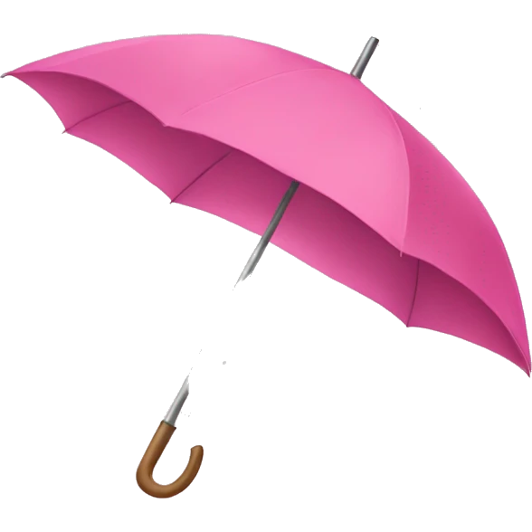 a pink umbrella  emoji