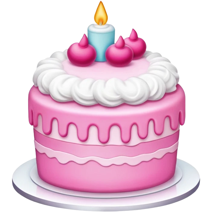 Cute pink food emoji