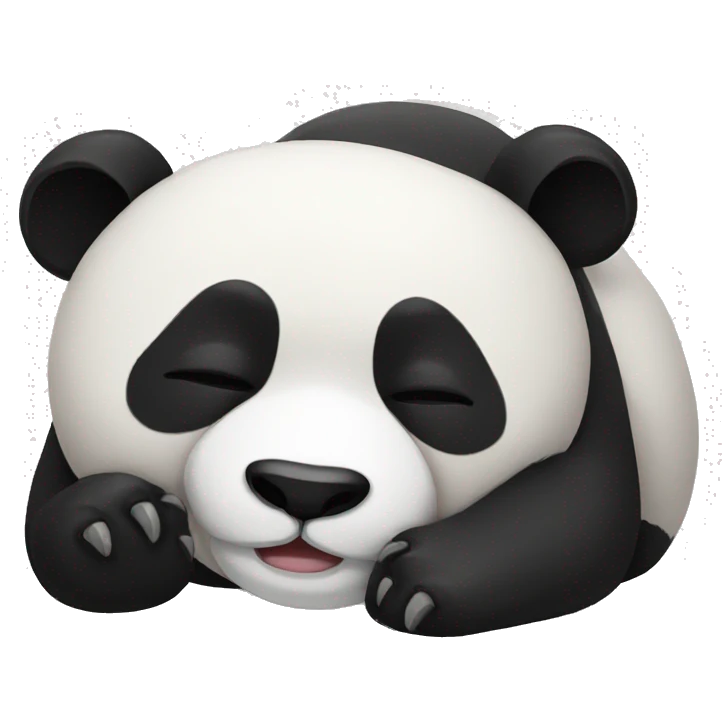 Sleeping panda emoji