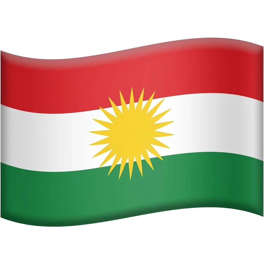 Generate the kurdish flag emoji