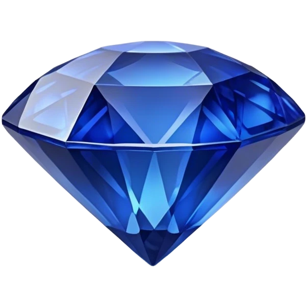 Cinematic Realistic Sapphire Emoji, Deep blue and stunning, with smooth, polished facets that gleam with a vibrant intensity. The deep blue hue reflects light in mesmerizing patterns, and a soft, glowing aura adds to the precious, regal nature of the gemstone. Soft glowing outline, capturing the essence of wisdom and royalty in a dazzling sapphire. emoji