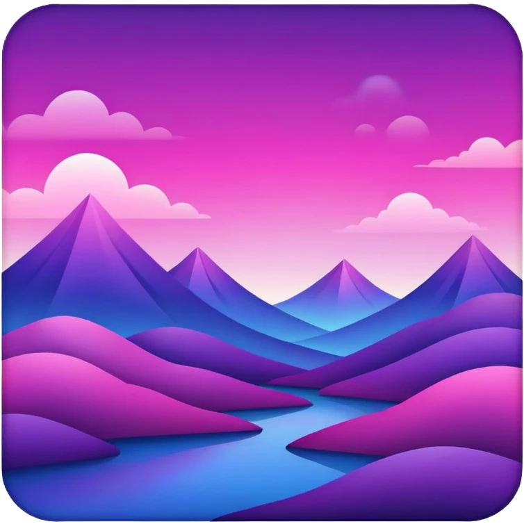 Royal Purple-Magenta-Violet-Indigo-Pink-gradient Aesthetic Scenery Deco emoji