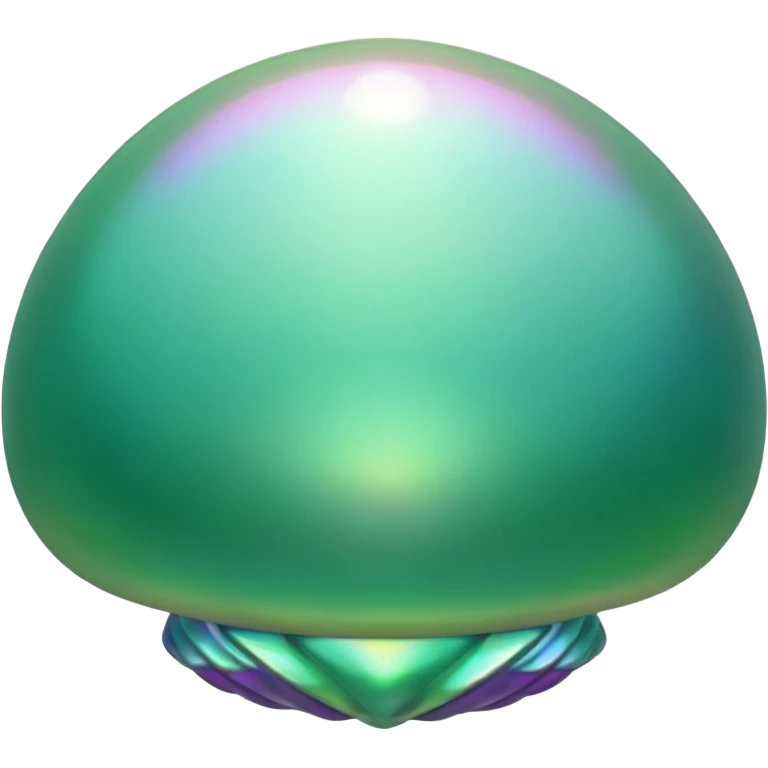 pearl in green shells emoji