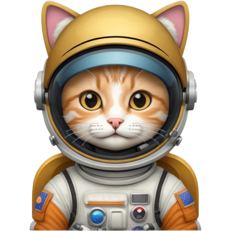 closed Astronaut rides cat emoji