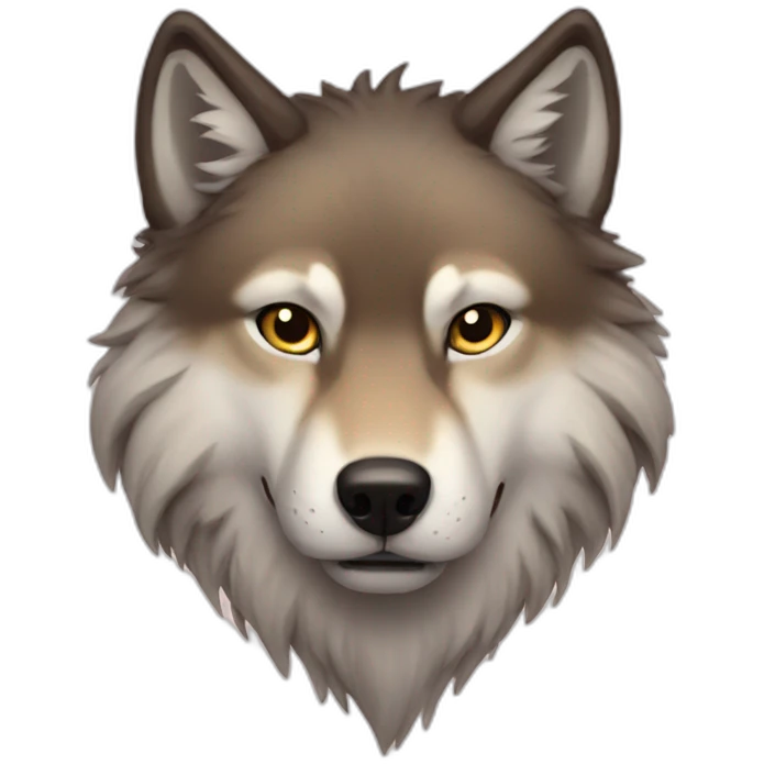 Heart wolf emoji