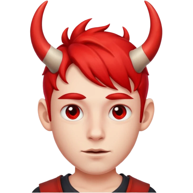 Red Horns on boy emoji