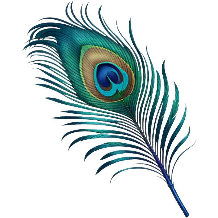 Peacock feather emoji