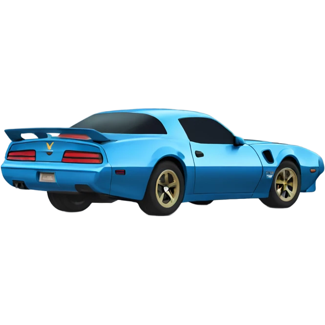 Blue trans am side emoji