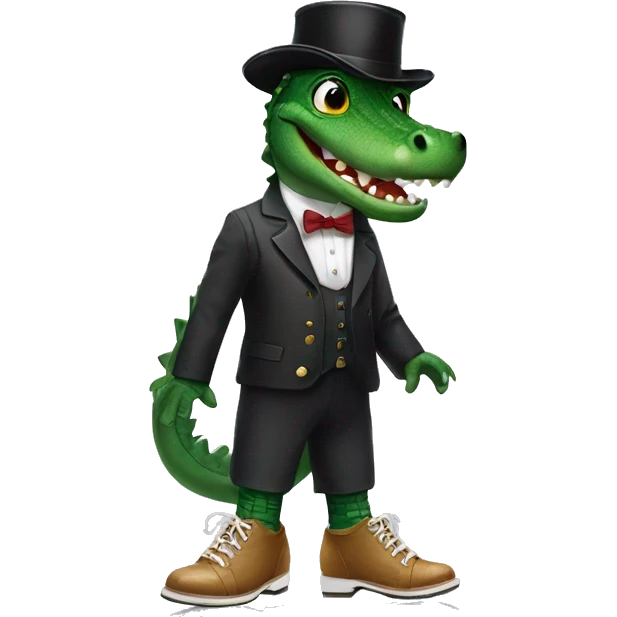 alligator in tap shoes  emoji