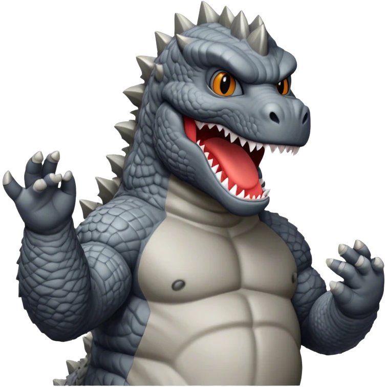 Godzilla rapping emoji