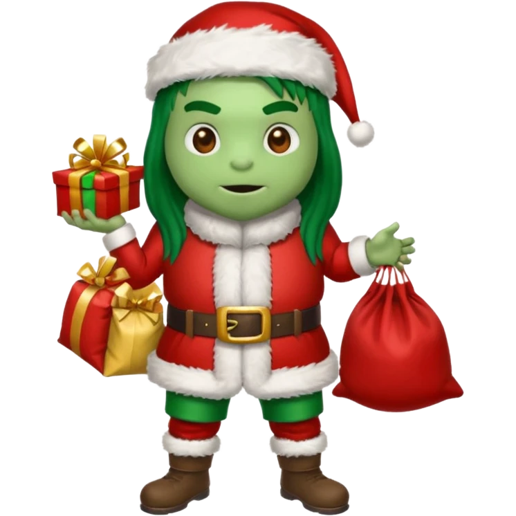 The Predator as  Santa Claus emoji