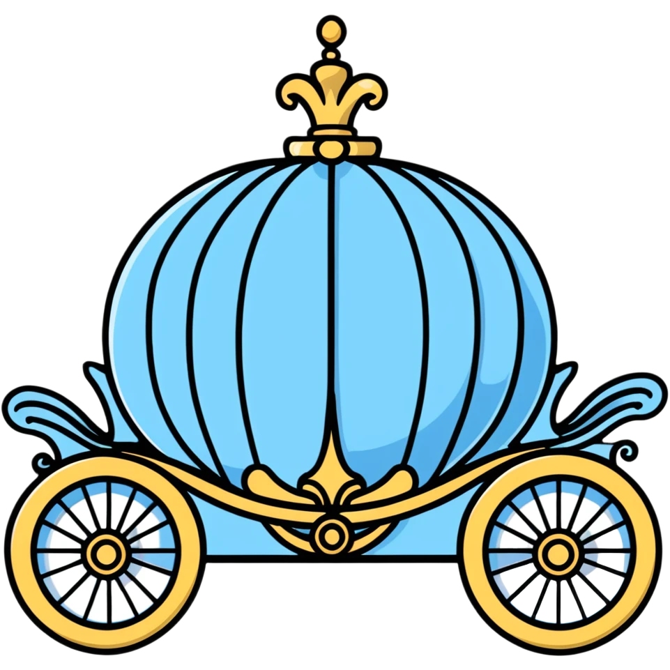 Cinderella's carriage emoji