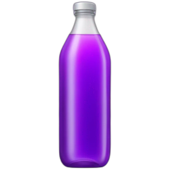 Bottle of purple water emoji