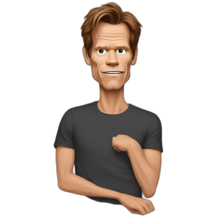 kevin-bacon cartoon wearing tee emoji