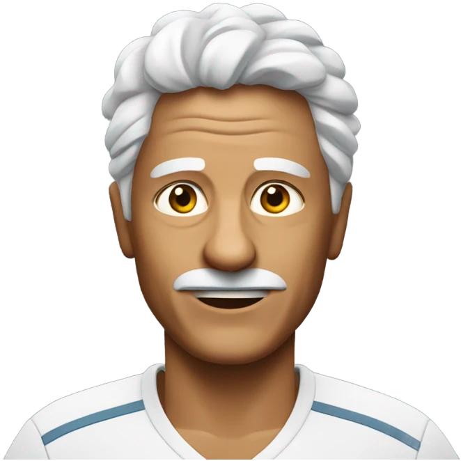 Ageing tennis player emoji