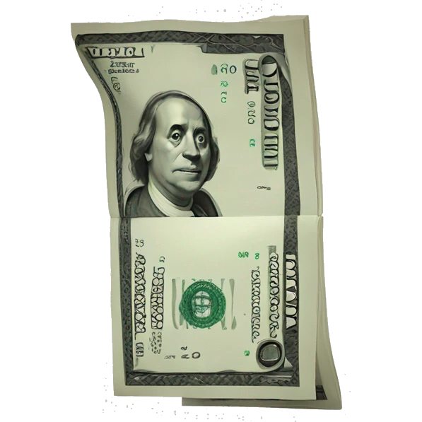Cash with linear chart emoji